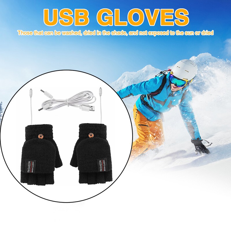 Biosa Beheizte Handschuhe F?Ustlinge, Usb Heizung Stricken Handschuhe Mit Verste