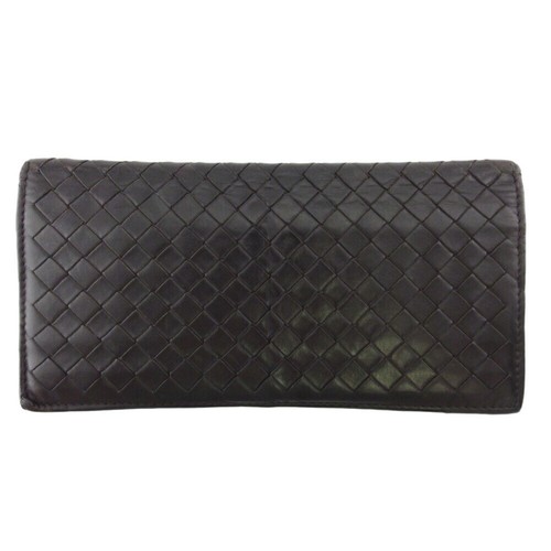 【関税＆送料込み】Bottega Veneta Large Braided Wallet With BOTTEGA VENETA Long Wallet Intrecciato Leather Authentic