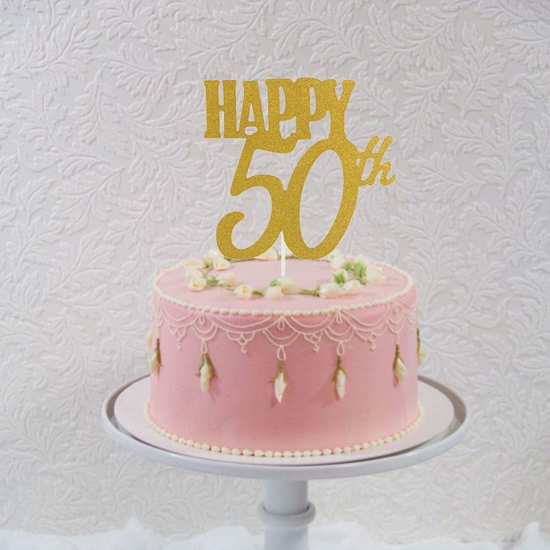 Home Cake 10 60th Happy Birthday Cake Topper Card Birthday Party