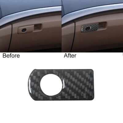 1pcs For Honda Accord 2008-12 Carbon Fiber Passenger Glove Box Handle Cover Trim