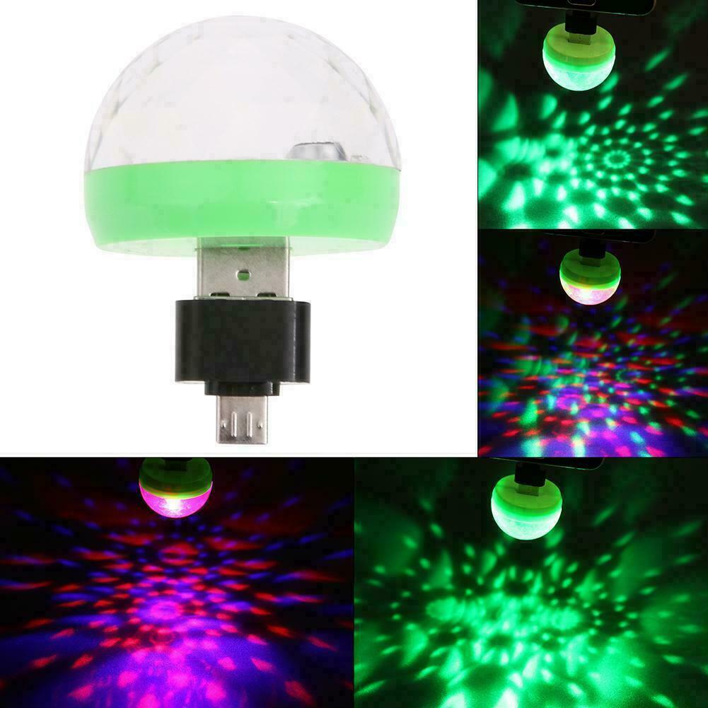 Portable Mini USB Disco Light Home DJ Party Karaoke Ball Lamp Xmas For Andr I3G9