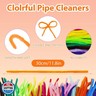 Ainiv Pipe Cleaners, 200PCS Chenille Stems, Multi-Color Pipe Cleaners Craft, Fuzzy Sticks Craft Supplies, Arts and Crafts for Creative Handmade DIY Project Decorations（7 Macaron Colors)