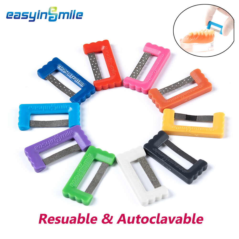 10pcs Dental IPR Strips Orthodontic Interproximal Reduce Enamel IPR