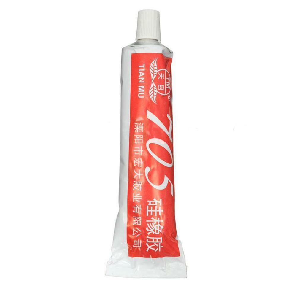 1x 705 High Temperature Clear Silicone Rubber Sealant Metal Glue Glass