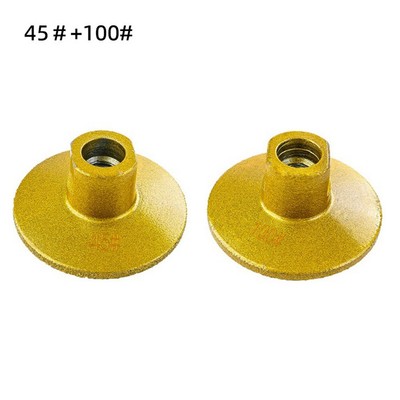 High Durability M10 Brazed Flat Grinding Heads for Stone Finishing Work