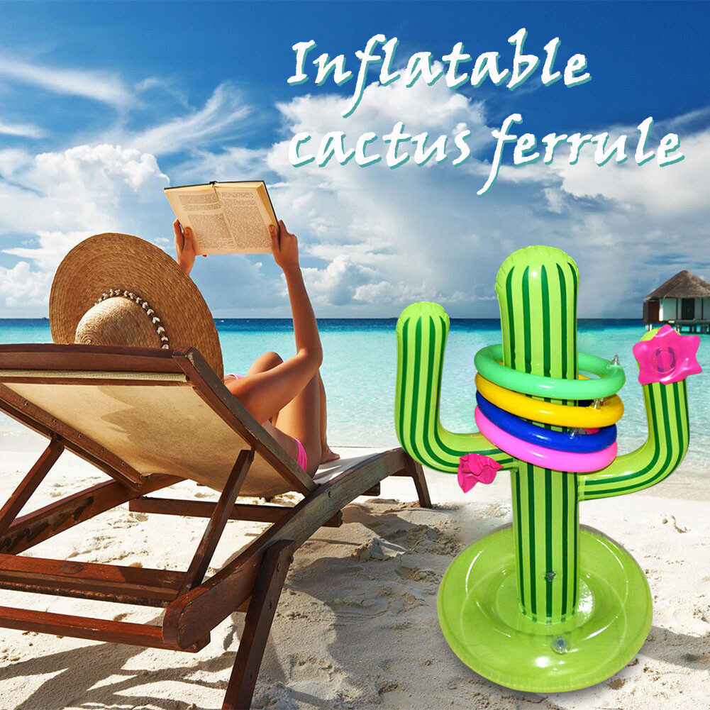 Inflatable Cactus Ring Toss Game Set Target Toss Ferrules ...