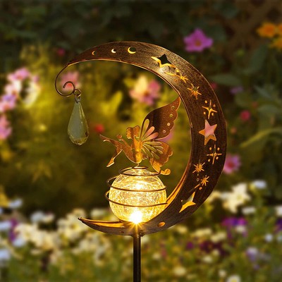 Moon Elves Ground Light Easy Installation Solar Path Yard Lights for Home Garden