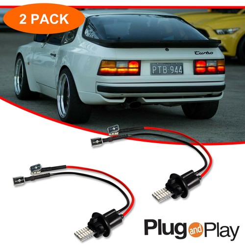 [Plug & Play] 2x Red LED Add-On Extension Tail light Mod Kit For Porsche 944 924