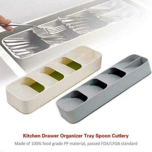 Expandable Cutlery Tray Utensil Drawer Kitchen Spoon Organizer