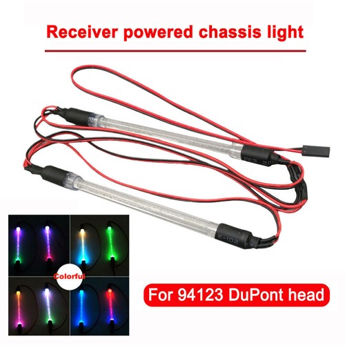 2Pcs RC Chassis DIY LED Light Bar Lamp Decoration For 1/10 RC Crawler Truck Car