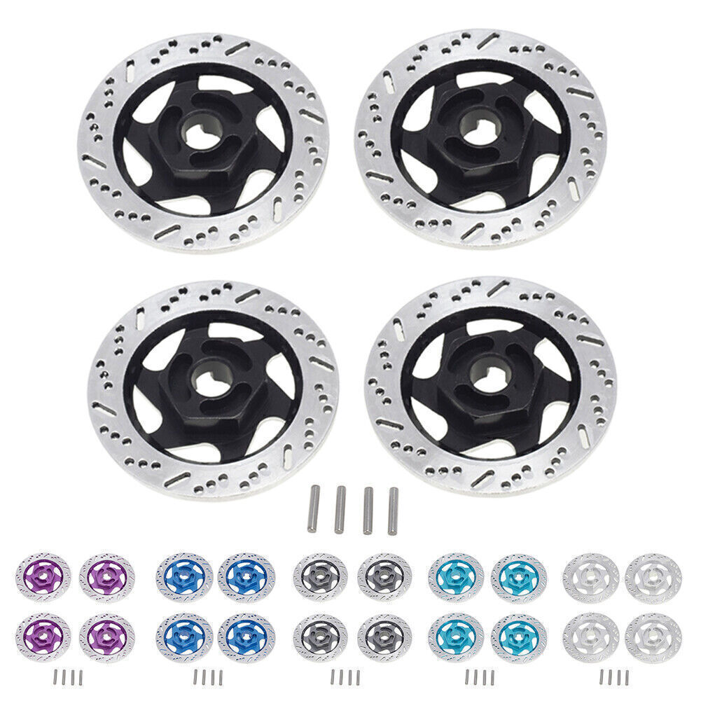 Metal Hex Disc Brakes For Traxxas 4-tec Tamiya Tt01 Tt02 Tt01e M05 M06
