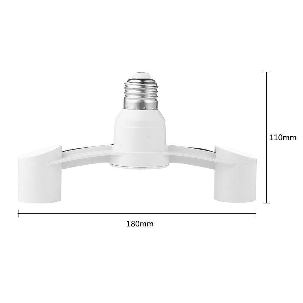 Bulb Socket Adapter E27 Splitter 2 Heads Lamp Base Converter Light Holder