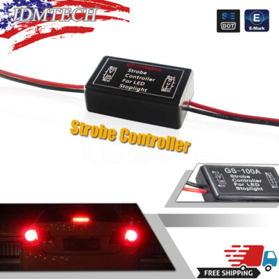 Universal third Brake light Stop Light Pulsing Strobe Flashing Module Controller
