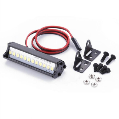 12 LED Light Bar Super Bright Lamp For 1/10 RC Crawler Car TRX4 SCX10 KM2 Parts