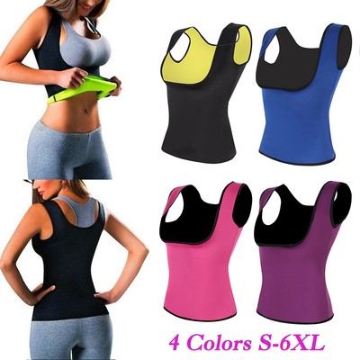 Women Neoprene Push Up Vest Sweat Waist Trainer Hot Body Shaper Cincher Corset