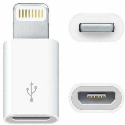 Micro USB to 8Pin Data Cable Adapter android to iPhone Converter LOT For iPhone