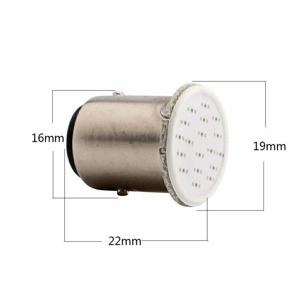 10 COB 1157 BAY15D 12SMD LED Brake Tail Turn Light Auto Car Signal Lamp Red