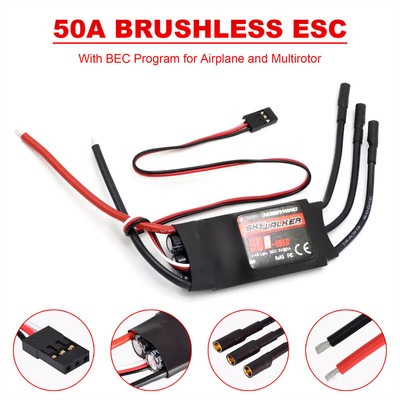 20A 30A 40A 50A 60A 80A Brushless ESC BEC For RC Airplanes Car Boat Fixed Wing
