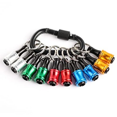 Efficient and Portable Bit Holder 10PCS Lightweight Keychain Easy to Use