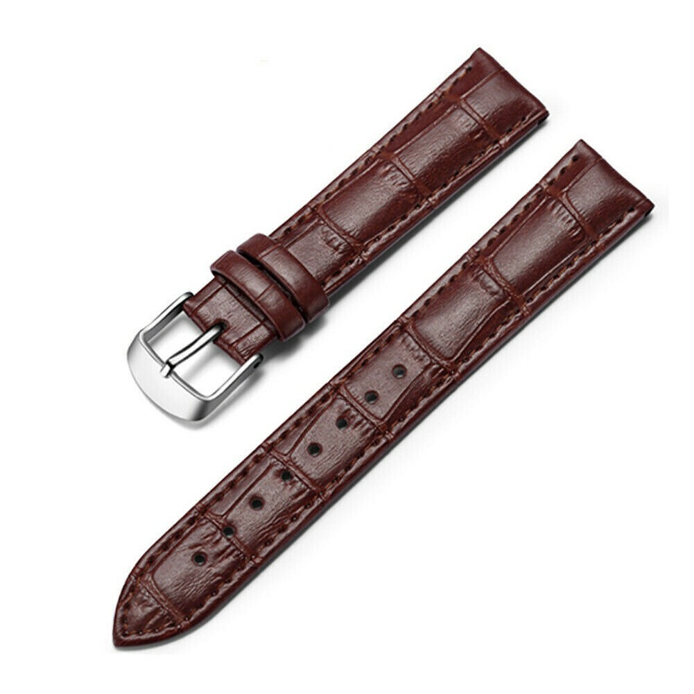 Mens Womens Genuine Leather Watch Strap Band Watchstrap Watchband 12-22mm