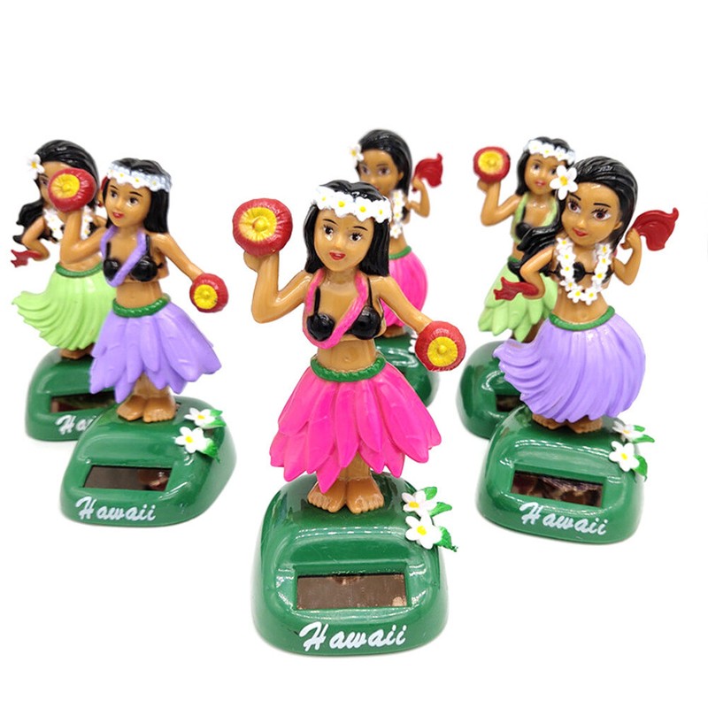 Hawaiian Solar Doll - Hula Dancer, Solar Powered, Dashboard Decor, Dancing Girl