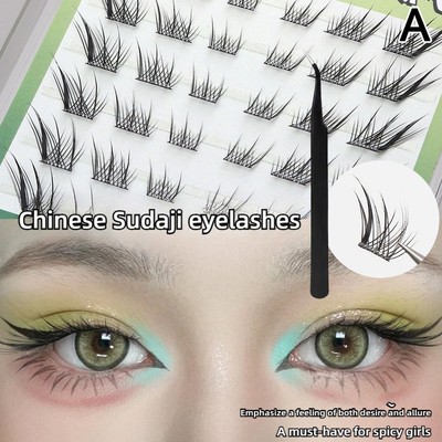 Glue-free Cluster Lashes Extensions Self-adhesive False Eyelashes Natural Single
