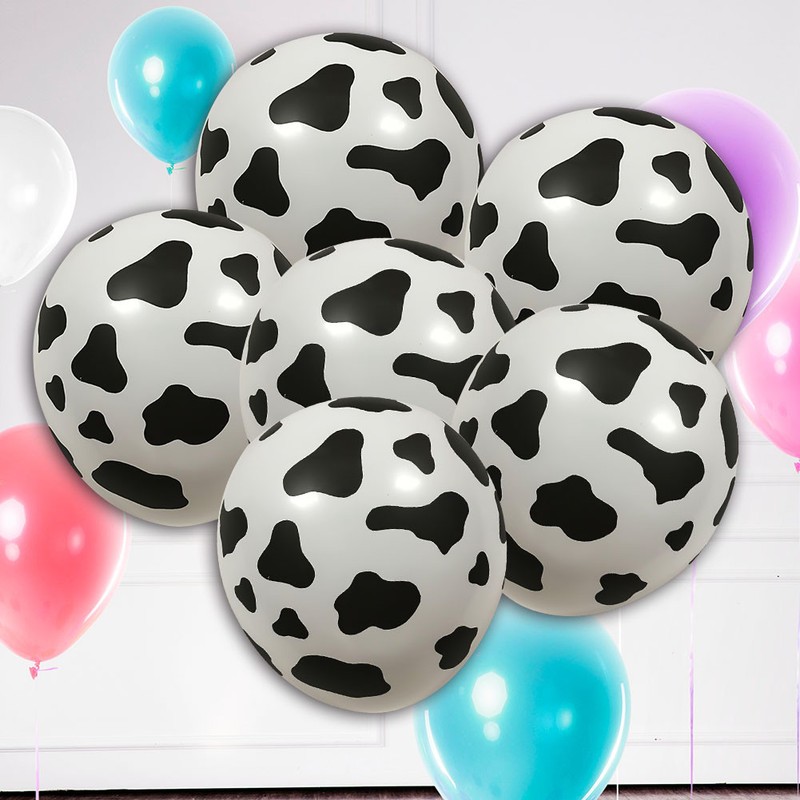 10pcs Cow Print Latex Balloon Party Wedding Birthday Decoration