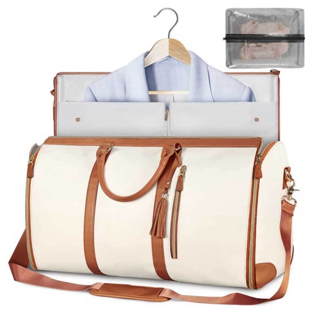 Tame Large Convertible Garment Duffle Bag With Shoulder Strap Shoe