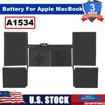  Battery for Apple MacBook Retina 12'' Early 2015 2016 2017 A1534 A1527 EMC 2746
