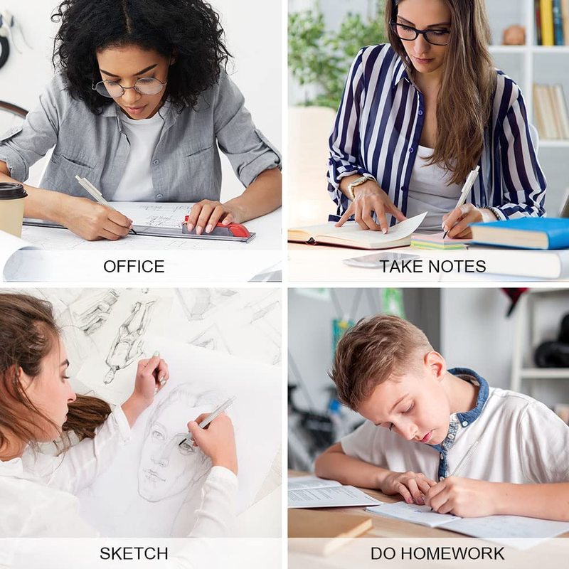 Ainiv 3PCS Inkless Magic Pencil, Infinity Reusable Pencil for Writing Drawing wi