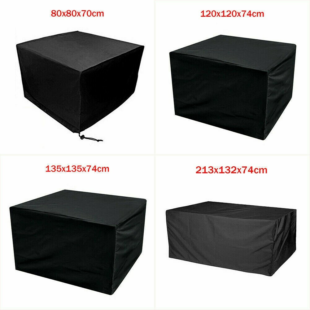 Imperméable Table Chaises Set Housse Jardin Patio Extérieur Funiture Parasol
