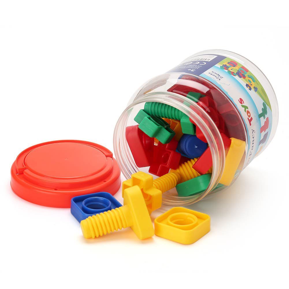 Jumbo Nuts and Bolts Fine Motor Skills Matching Game Montessori Toys