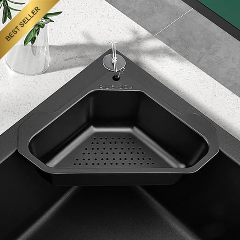 304 Stainless Steel Kitchen Sink Drain Basket Triangle Sink Strainer, Corner Sin