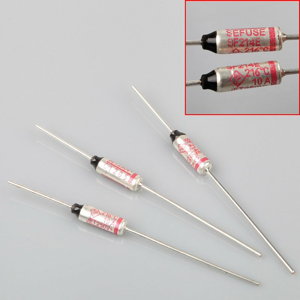 5pcs SF214E SEFUSE Cutoffs NEC Thermal Fuse 216°C 216 Celsius Degree ...