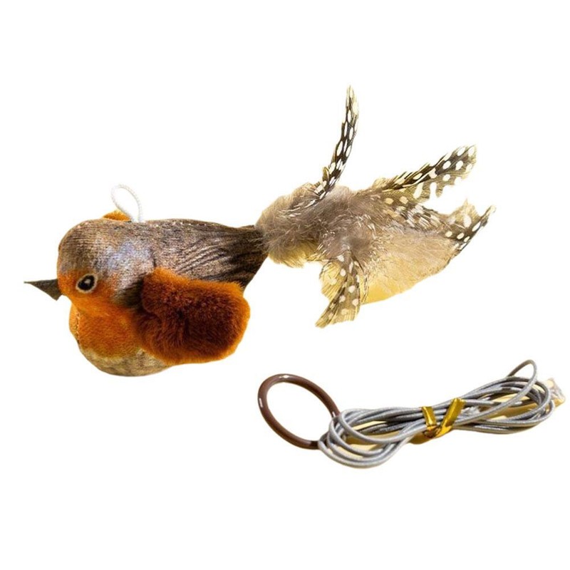 Jouet Interactif Pour Chat Avec Oiseau Qui Gazouille Qui Bat Des Ailes