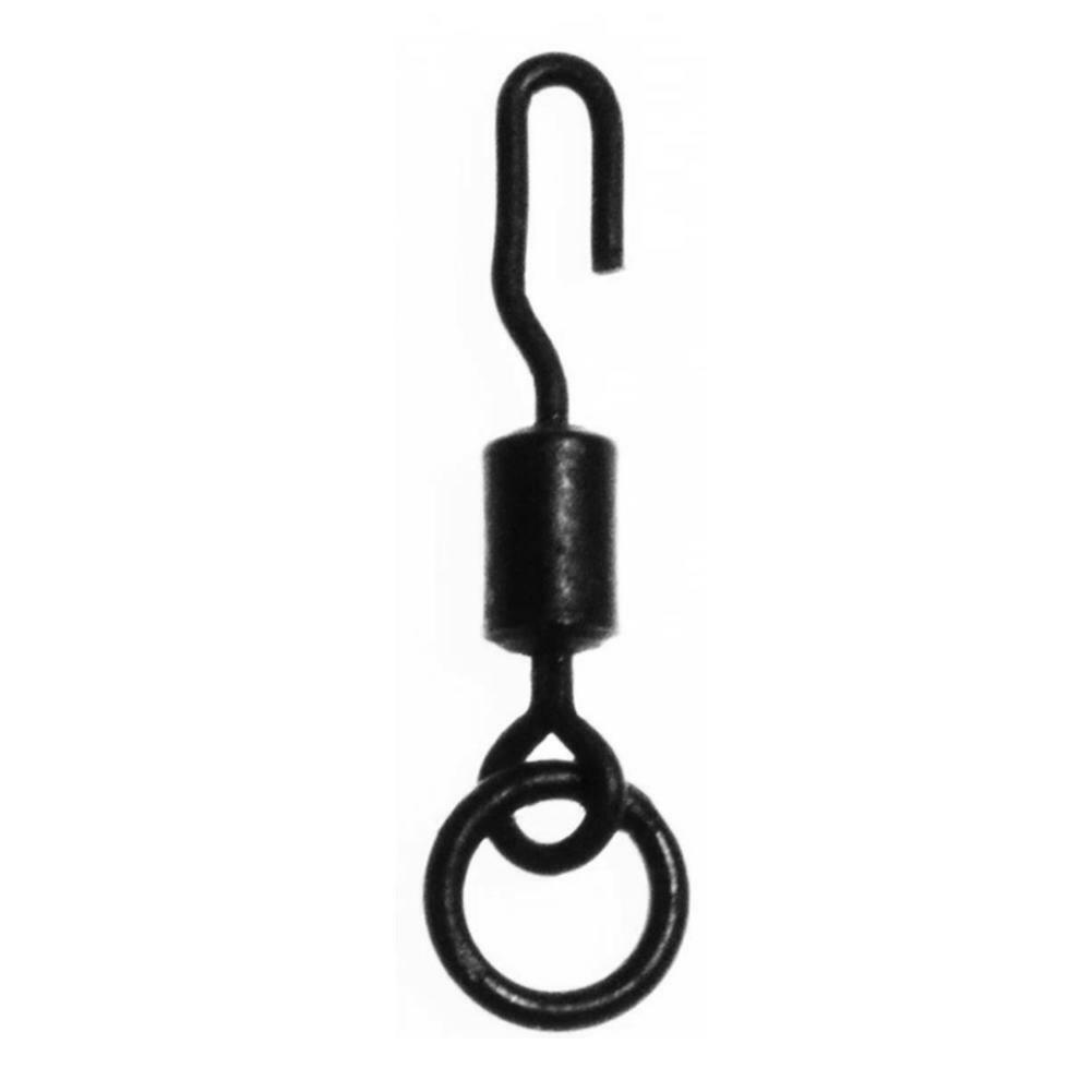 Hls Taille 8 Grand Oeil Pivot Heli // Chod Noir Mat Finition Carpe Matériel