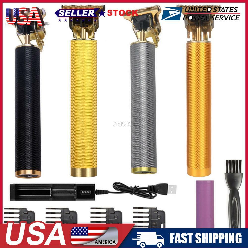 USB T9 Men Electric Hair Clipper Professional Barber Shaver Beard Trimmer US