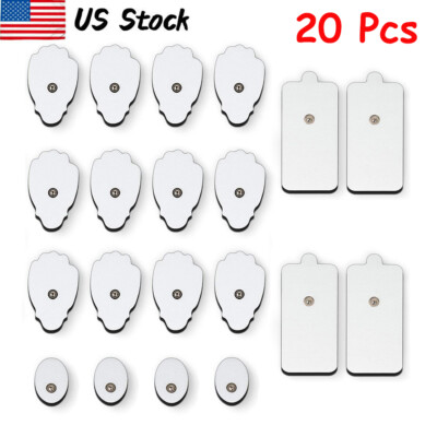 20pcs Replacement Patches for TENS Unit Electrode Electrodes Pads Electrotherapy