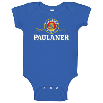 Paulaner Beer Logo Drink Baby One Piece