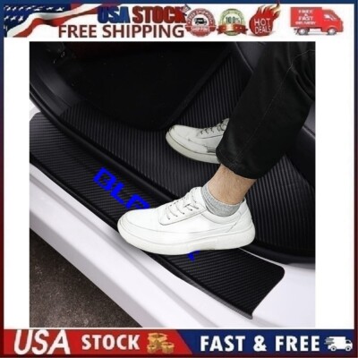 For Blazer Car Door Plate Sill Scuff Cover Anti Scratch Decal Protector Blue