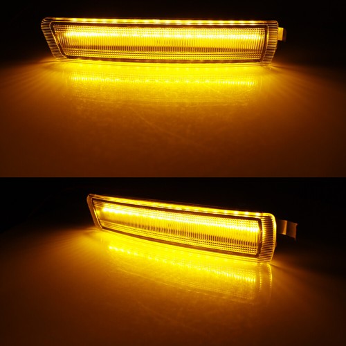Clear Amber LED Front Side Marker Lights For 1996-2002 BMW Z3 M Coupe Roadster