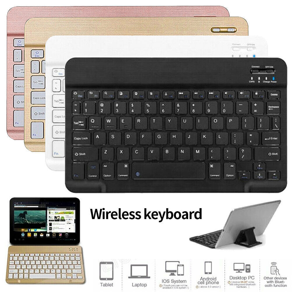 For Apple iPad 4th/5th/6th/7th Gen Portable Backlit Bluetoot