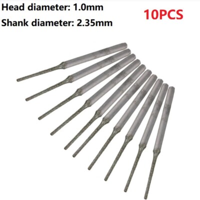 Smooth and Efficient Drilling with 10pcs Lapidary Diamond Coated Solid Bits