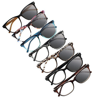 Large Square Transition Photochromic Short Sight Sunglasses Myopia Glasses