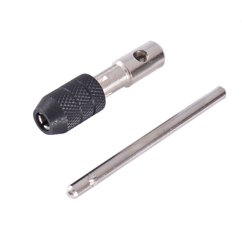 Tap Wrench Ratchet T-Handle Set Reversible #0 to 1/2