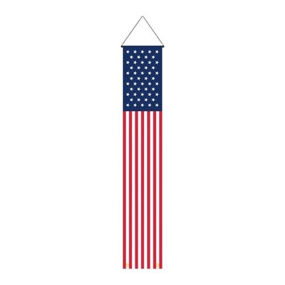 4th of July US Flag Decoration Banner Outdoor 180x31cm Fabric Construction
