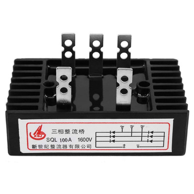 SQL 100 Amp 3 Phase AC to DC High Power Rectifier 1600V Silicon Full Bridge Rect