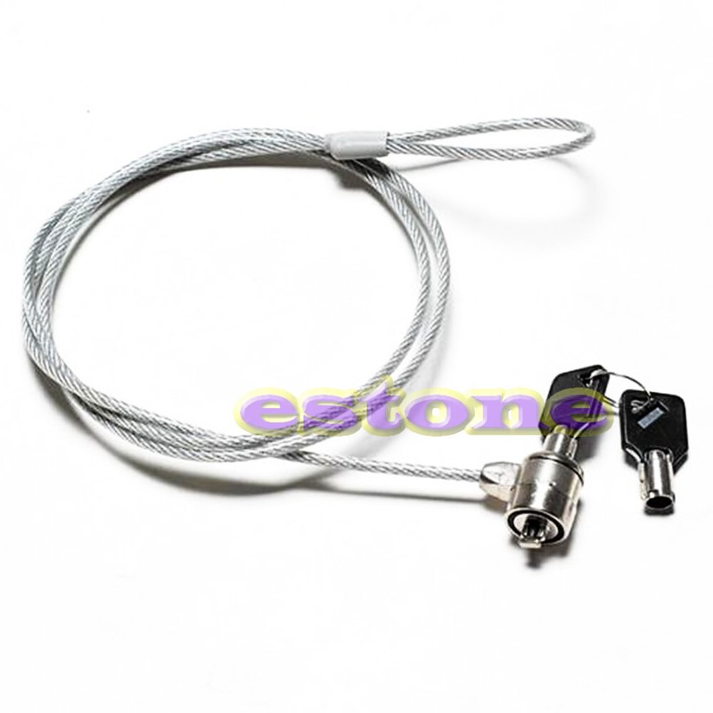 Computer Lock Security Cable Chain With Key for Notebook Laptop