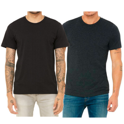 

Bella + Canvas Мужская футболка Triblend с коротким рукавом Повседневная хлопковая футболка 3413C