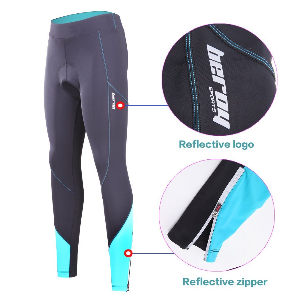 beroy (The Improved Womens 3D Padded Long Bike Pants,Cycling Pants,Bike Shorts P